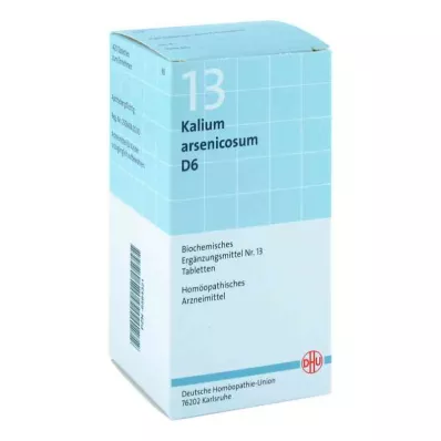 Biochemistry Dhu 13 Potassium arsenicosum D6 tablettia (420 kpl) Biochemistry Dhu 13 Potassium arsenicosum D6 tablettia (420 kpl)