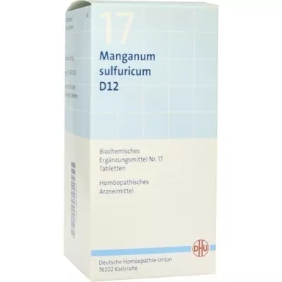 BIOCHEMIE DHU 17 Manganum sulphuricum D 12 tbl, 420 kpl