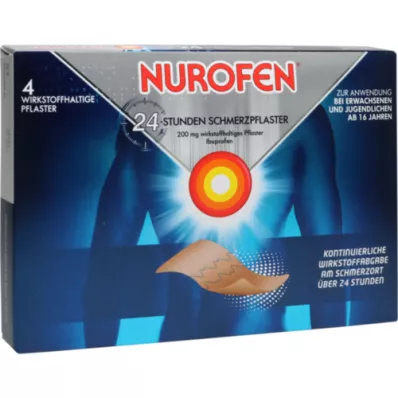 NUROFEN 24 tunnin kipulaastari 200 mg, 4 kpl