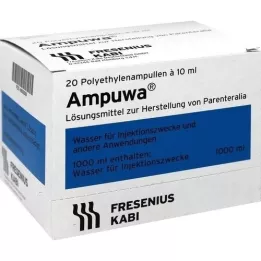 AMPUWA Muoviset injektio-/infuusioampullit, 20X10 ml