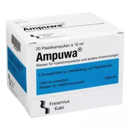 AMPUWA Muoviset injektio-/infuusioampullit, 20X10 ml