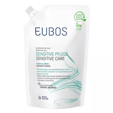 EUBOS SENSITIVE Suihku &amp; Cream Refill, 400 ml