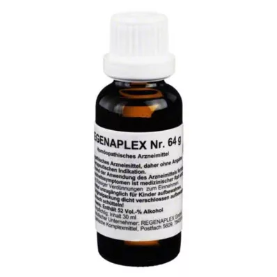 REGENAPLEX nro 64 g tippoja, 30 ml REGENAPLEX nro 64 g tippoja, 30 ml