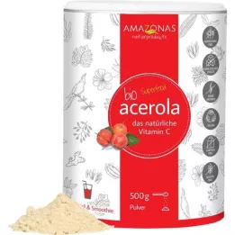 ACEROLA 100 % orgaaninen, puhdas, luonnollinen C-vitamiinijauhe, 500 g