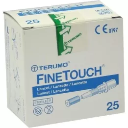 TERUMO FineTouch kertakäyttöiset lansetit, 25 kpl