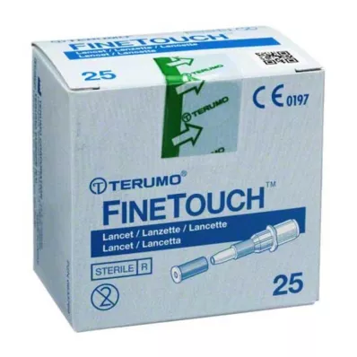 TERUMO FineTouch kertakäyttöiset lansetit, 25 kpl TERUMO FineTouch kertakäyttöiset lansetit, 25 kpl