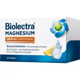 BIOLECTRA Magnesium 365 mg fortissimum sitruuna, 40 kpl