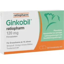 GINKOBIL-ratiopharm 120 mg kalvopäällysteiset tabletit, 30 kpl