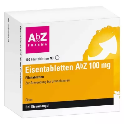 EISENTABLETTEN AbZ 100 mg kalvopäällysteiset tabletit, 100 kpl EISENTABLETTEN AbZ 100 mg kalvopäällysteiset tabletit, 100 kpl