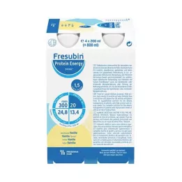 FRESUBIN PROTEIN Energiajuoma DRINK Vaniljajuoma, 4X200 ml