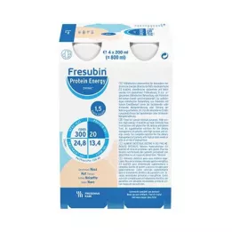 FRESUBIN PROTEIN Energia DRINK Pähkinäjuomapullo, 4X200 ml