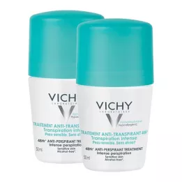 VICHY DEO Roll-on-antiperspirantti 48h kaksoispakkaus, 2X50 ml
