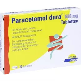 PARACETAMOL dura 500 mg tabletit, 10 kpl