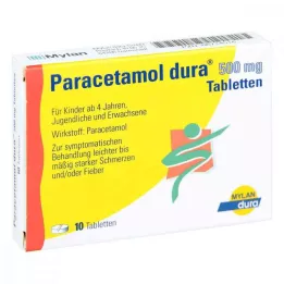 PARACETAMOL dura 500 mg tabletit, 10 kpl