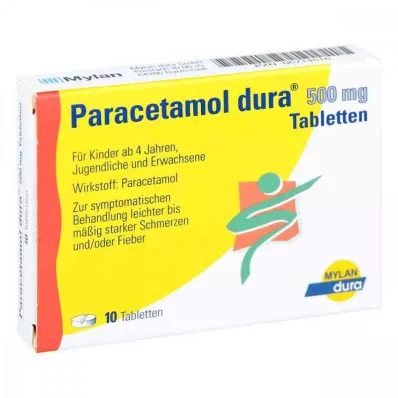 PARACETAMOL dura 500 mg tabletit, 10 kpl