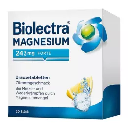 BIOLECTRA Magnesium 243 mg forte Lemon Br. tbl, 20 kpl