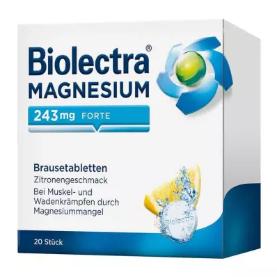 BIOLECTRA Magnesium 243 mg forte Lemon Br. tbl, 20 kpl