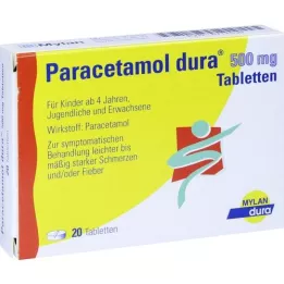 PARACETAMOL dura 500 mg tabletit, 20 kpl