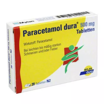 Paracetamol dura® 500 mg tabletit, 20 kpl Paracetamol dura® 500 mg tabletit, 20 kpl