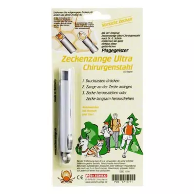 ZECKENZANGE Ultra kirurgista terästä, 1 kpl ZECKENZANGE Ultra kirurgista terästä, 1 kpl