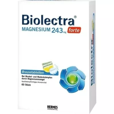 BIOLECTRA Magnesium 243 mg forte Lemon Br. tbl, 60 kpl