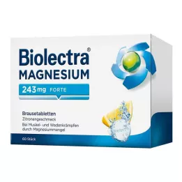 BIOLECTRA Magnesium 243 mg forte Lemon Br. tbl, 60 kpl