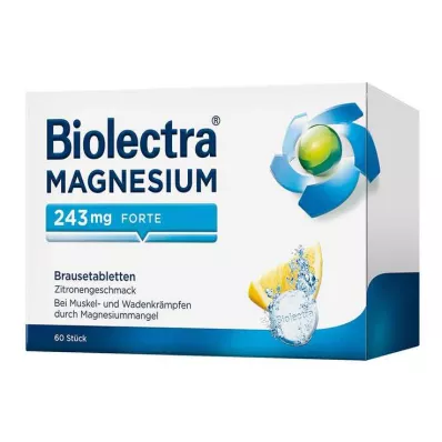 Biolectra® MAGNESIUM 243 mg forte poretabletit sitruunaaromi, 60 kpl