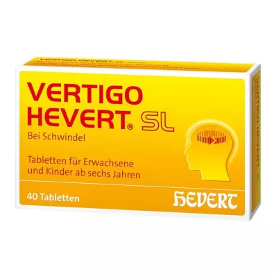 Vertigo Hevert SL tabletit, 40 kpl