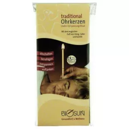 BIOSUN Korvakynttilät Perinteinen, 10 kpl