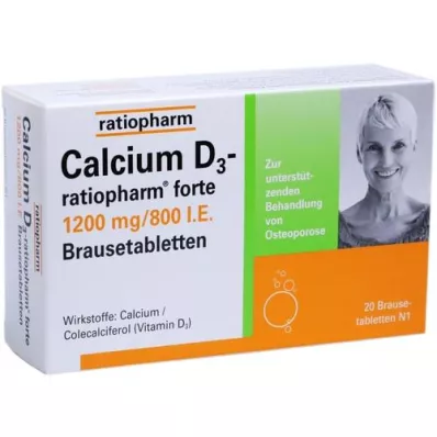 CALCIUM D3-ratiopharm forte poreilevat tabletit, 20 kpl