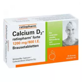 CALCIUM D3-ratiopharm forte poreilevat tabletit, 20 kpl