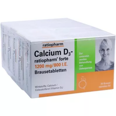 CALCIUM D3-ratiopharm forte poreilevat tabletit, 100 kpl