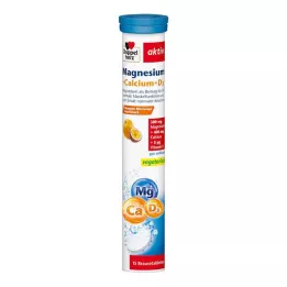 DOPPELHERZ Magnesium+kalsium+D3-hapettavat tabletit, 15 kpl