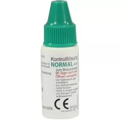 GLUCO TEST Plus kontrolliliuos normaali, 4 ml