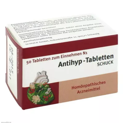 ANTIHYP Schuck-tabletit, 50 kpl