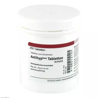 ANTIHYP Schuck-tabletit, 250 kpl