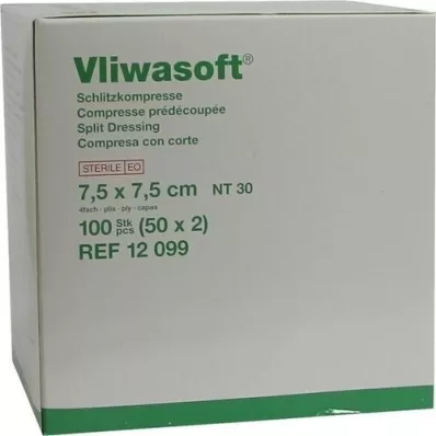 VLIWASOFT Viiltopakkaukset 7,5x7,5 cm steriili 4l., 50X2 kpl