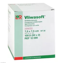 VLIWASOFT Viiltopakkaukset 7,5x7,5 cm steriili 4l., 50X2 kpl