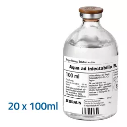AQUA AD injectabilia injektioneste, liuos, 20X100 ml