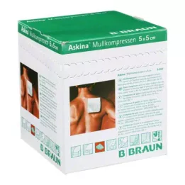 ASKINA Sideharsopakkaukset 5x5 cm steriili 8x, 25X2 kpl