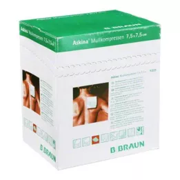 ASKINA Sideharsopakkaukset 7,5x7,5 cm steriilit, 25X2 kpl