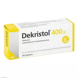 DEKRISTOL 400 I.E.-tablettia, 100 kpl
