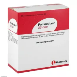 PANKREATAN 25 000 enteropäällysteistä kovaa kapselia, 200 kpl