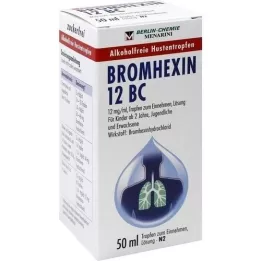 BROMHEXIN 12 BC Suun kautta annettavat tipat, 50 ml