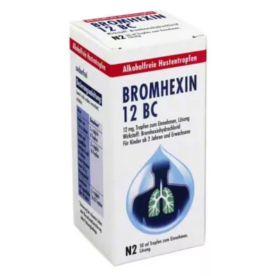 BROMHEXIN 12 BC Suun kautta annettavat tipat, 50 ml BROMHEXIN 12 BC Suun kautta annettavat tipat, 50 ml