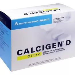 CALCIGEN D Citro 600 mg/400 I.U. purutabletit, 200 kpl