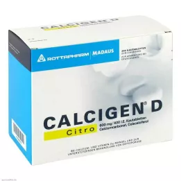 CALCIGEN D Citro 600 mg/400 I.U. purutabletit, 200 kpl