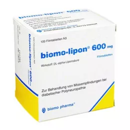 BIOMO-lipon 600 mg kalvopäällysteiset tabletit, 100 kpl