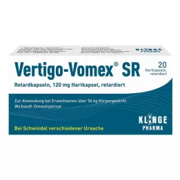 VERTIGO-VOMEX SR Hitaasti vapautuvat kapselit, 20 kpl