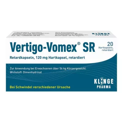 Vertigo-Vomex® SR depotkapselit, 20 kpl Vertigo-Vomex® SR depotkapselit, 20 kpl